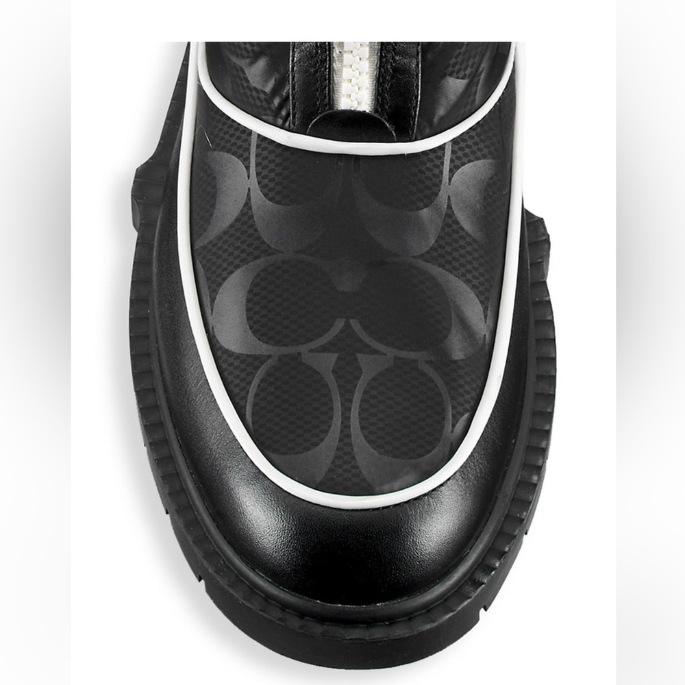 COACH Leona Monogram Nylon Ankle Boots - Picture 5 of 16